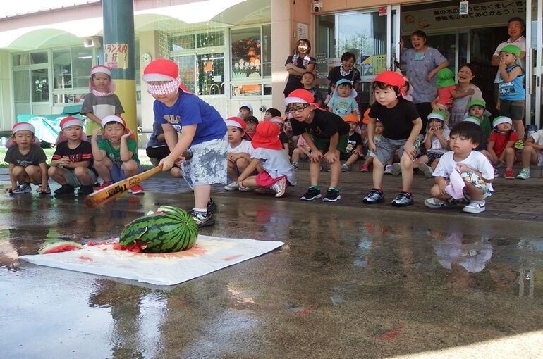 夏といえば！！第２弾！！「すいか割り大会🍉」
