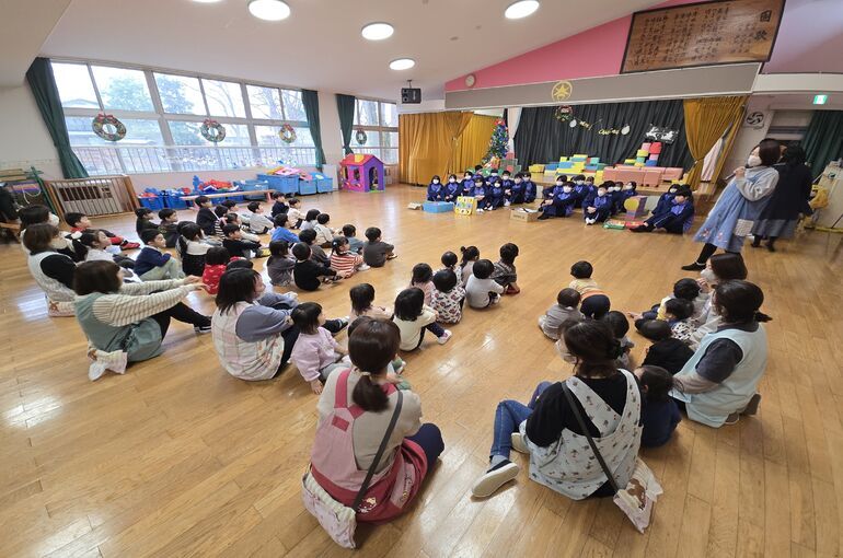 12/22(月)　平鹿中の生徒さんが来園(^▽^)/